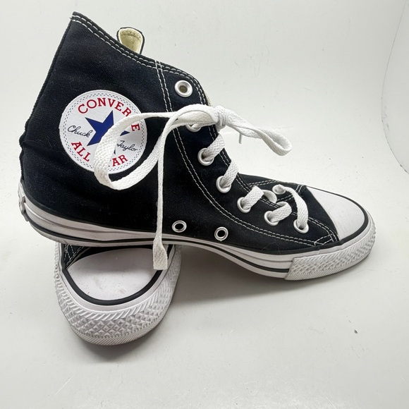 Converse Shoes - Converse Black High Top Sneakers with White Accents
